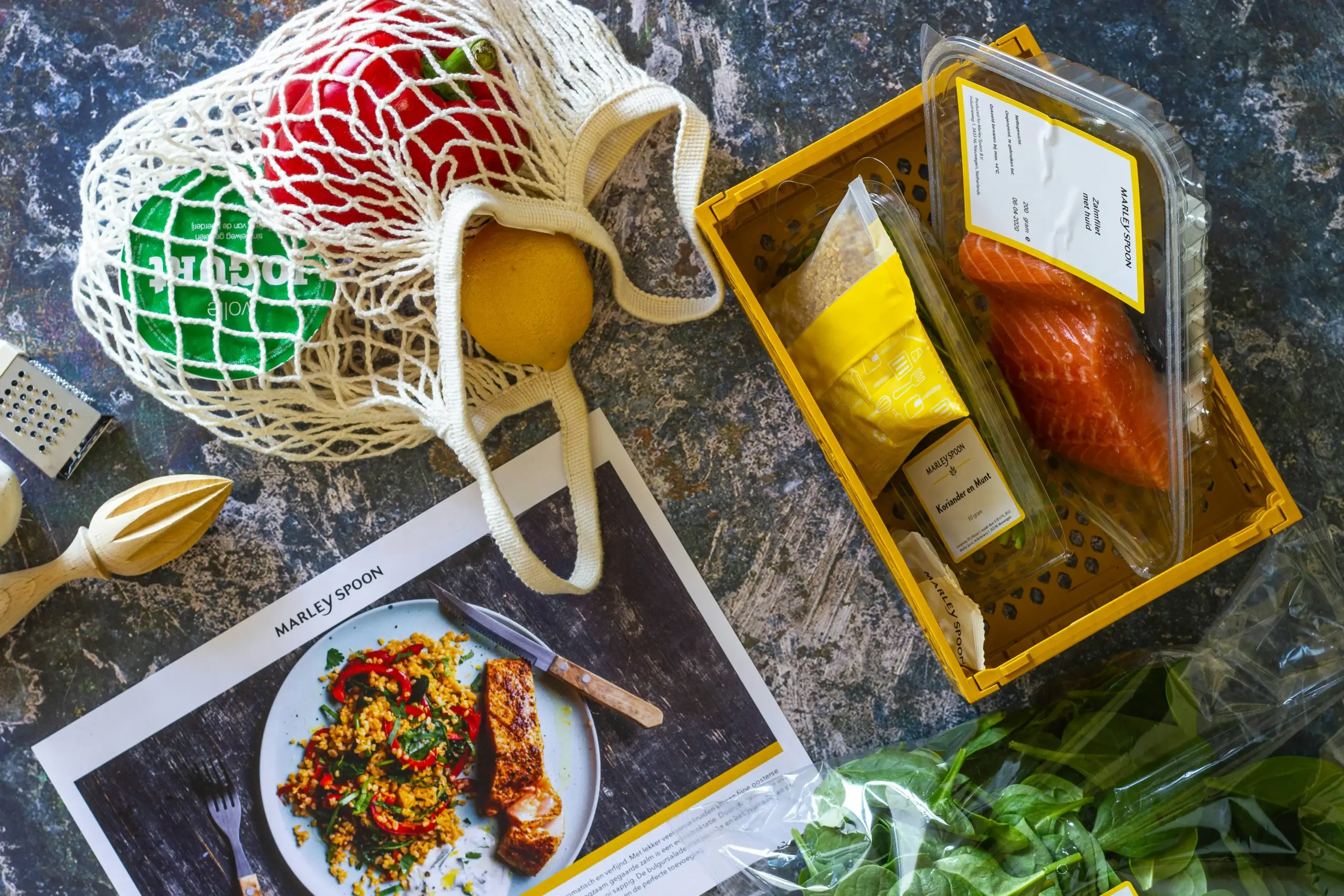 Meal prep product page showing ingredient list, allergen declaration, dietary suitability, advisory statement, storage instructions, reheating guidance, and contact path.